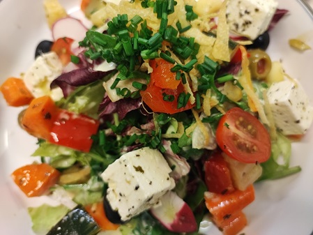We serve greek Salad during summer season
